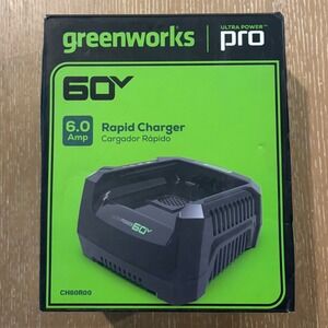 Greenworks Pro 60V 6.0 Amp Rapid Charger CH60R00 Battery Charger NIB